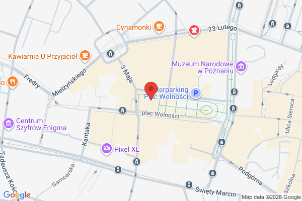 Женя Галич - Музичний Стендап - Познань в Познань - карта