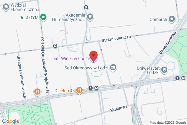 "Конотопська відьма" у Лодзі в Лодзь - карта