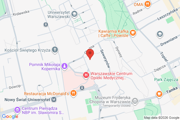 "Конотопська відьма" у Варшаві в Варшава - карта