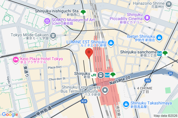 День СоборностІ на Шінджюку! в Токіо - карта