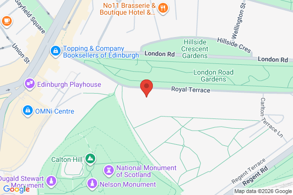 День Єднання в Единбурзі в Місто Единбург - карта