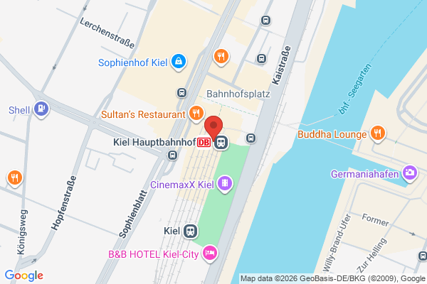 Kiel! Демонстрація! в Кіль - карта - Relocate.to Kiel! Демонстрація! в Кіль - карта