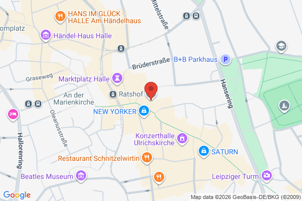 Галле! Демонстрація! в Галле - карта - Relocate.to Галле! Демонстрація! в Галле - карта