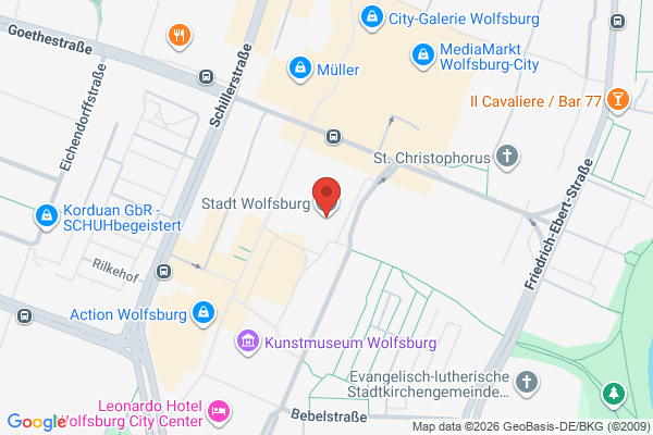 Мітинг! Вольфсбург! в Вольфсбург - карта - Relocate.to Мітинг! Вольфсбург! в Вольфсбург - карта