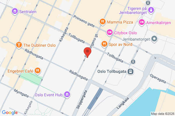 «Ну, мам» в Осло в Осло - карта