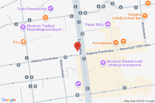 Омаргалієва Олена – Лодзь в Лодзь - карта