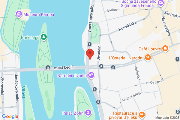 DOVI – Прага в Прага - карта