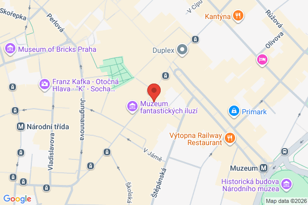 Концерт гурту Скрябін! Прага! в Прага - карта