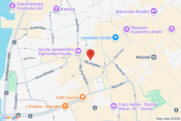 Розгони! Прага! в Прага - карта