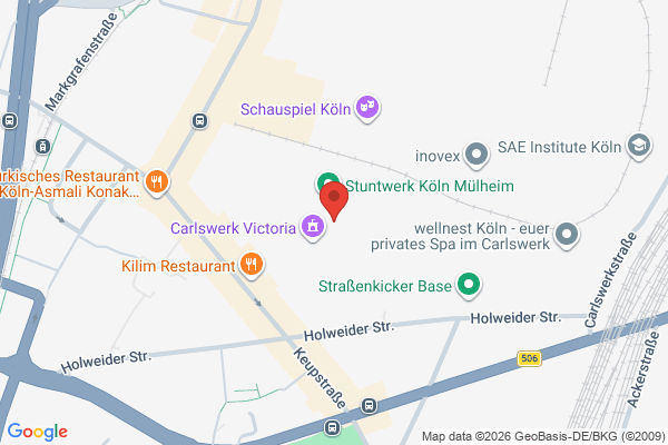 Концерт гурту Сусіди Стерплять! Кельн! в Кьольн - карта