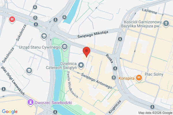 Квіз! Вроцлав! в Вроцлав - карта